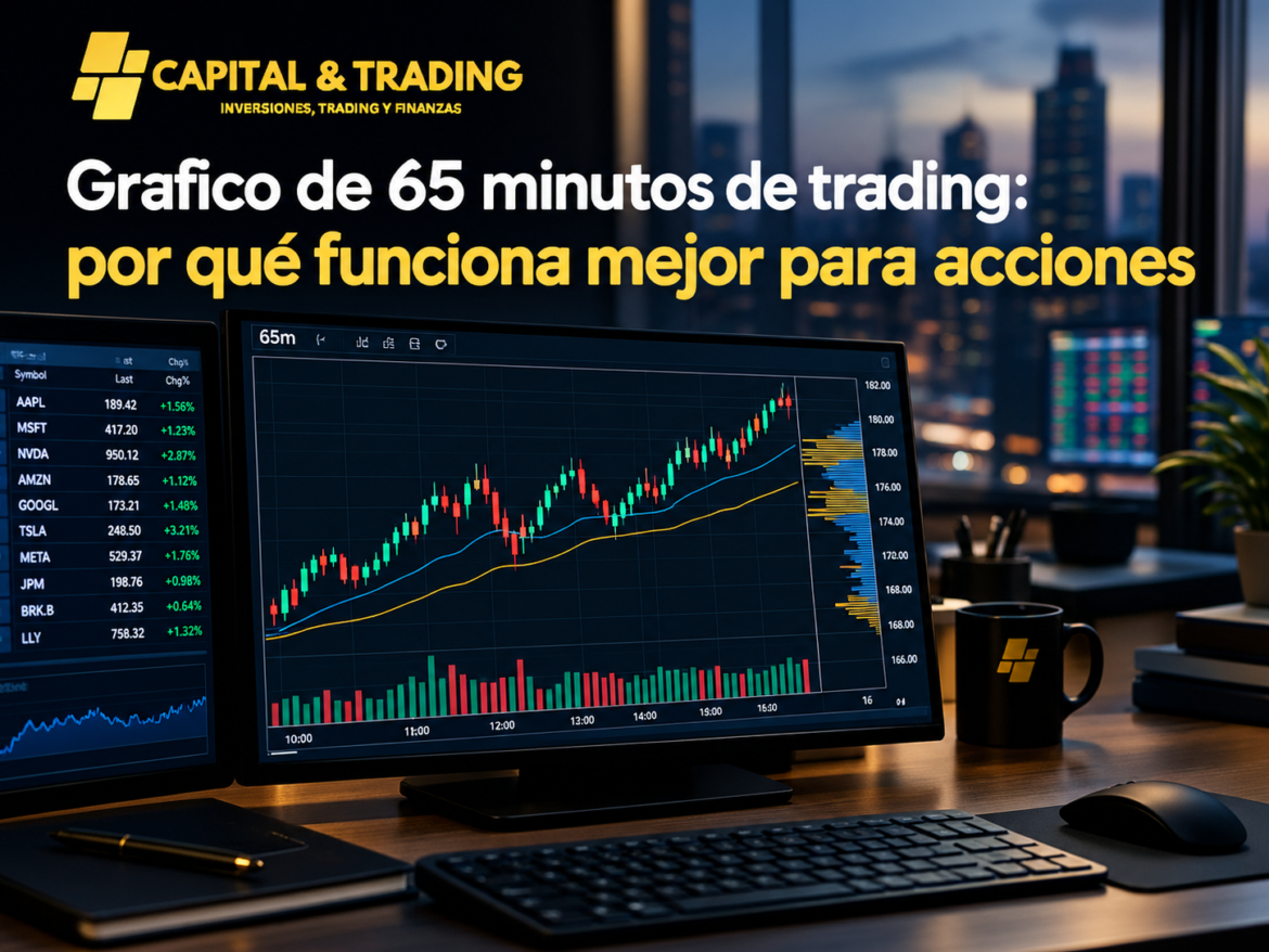 Grafico de 65 minutos, por que funciona mejor en acciones